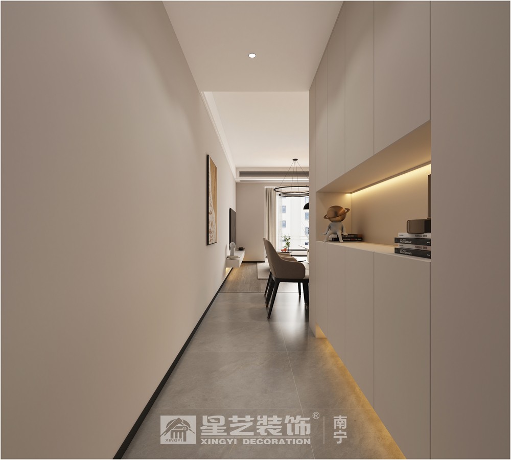 保利領(lǐng)譽(yù)府90平現(xiàn)代簡約入戶裝修效果