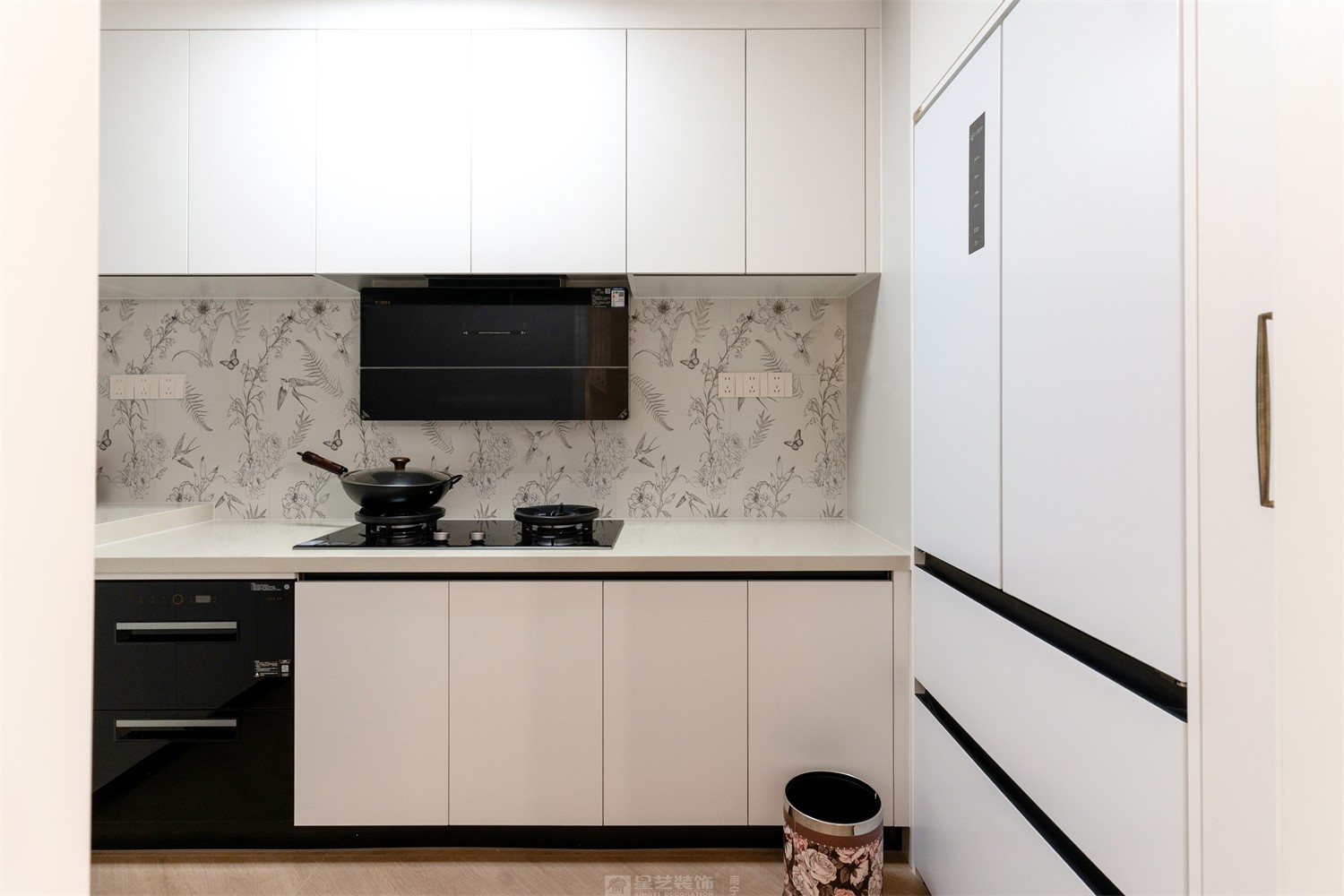 東方尊府118平中古風廚房裝修完工實景圖